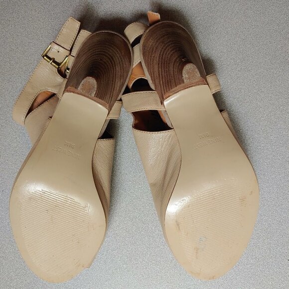 Nine West Countou Ankle Wrap Leather Heels - Picture 5 of 9